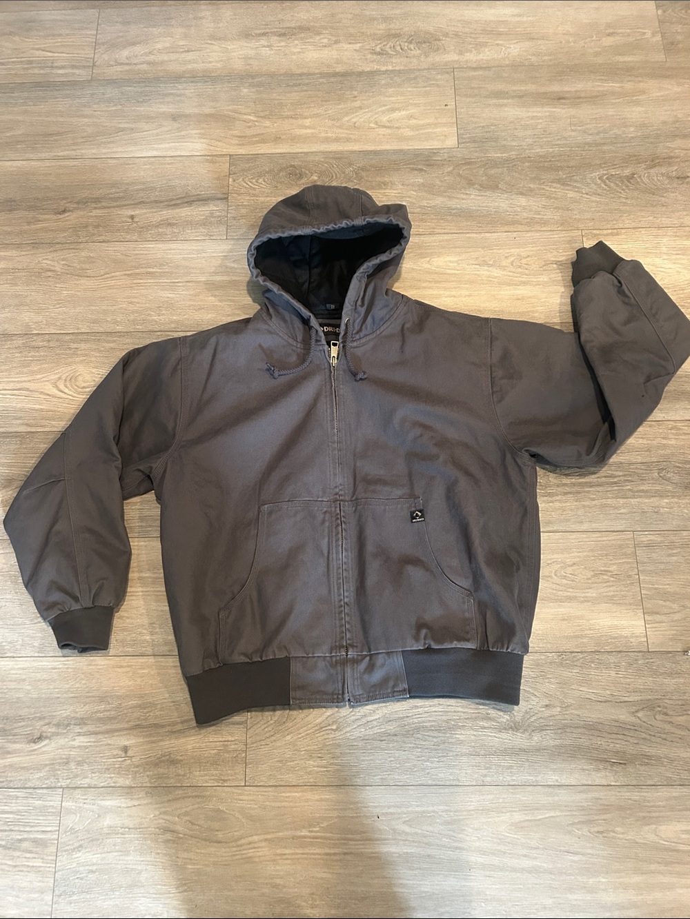 Dri-Duck Men's Hooded Cheyenne Insulated Work Jacket Charcoal Size XL